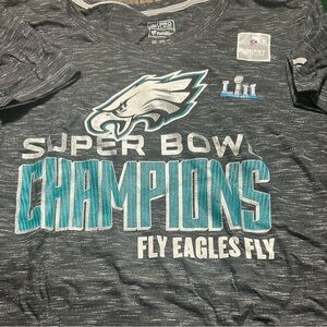 Fanatics Women’s Philadelphia Eagles Super Bowl Champions Tee Shirt Sz XL or 3X